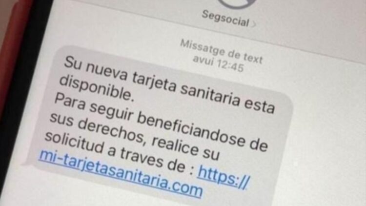 El SMS de la tarjeta sanitaria no es real: así tienes que actuar para evitar la estafa 1 El SMS de la tarjeta sanitaria no es real: así tienes que actuar para evitar la estafa