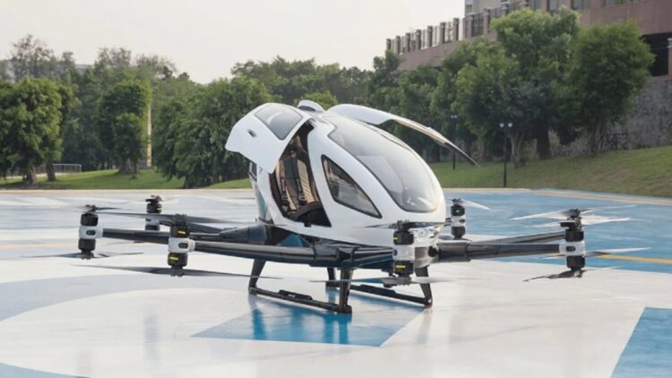 China revoluciona los desplazamientos: así funcionan sus nuevos taxis voladores y autónomos.