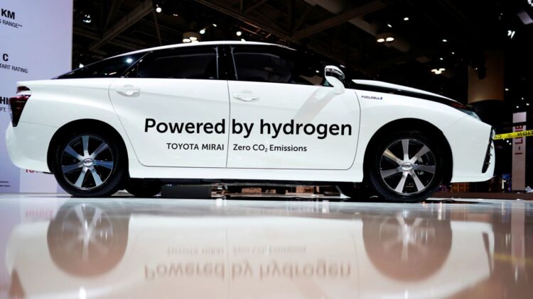 Neither gasoline nor electric, Toyota is committed to the future and preparing a unique new hydrogen refueling system that changes everything. 1 Neither gasoline nor electric, Toyota is committed to the future and preparing a unique new hydrogen refueling system that changes everything.