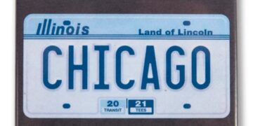 Say goodbye to modern license plates - the iconic blue and white plates from 1983 are returning to Illinois roads - How to request them