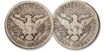 Confirmed - Barber half dollar coins minted between 1892 and 1915 are worth hundreds of dollars depending on rarity and condition