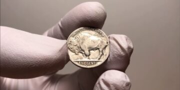 Buffalo Nickel coins, though worn, can be worth thousands of dollars on the numismatic market