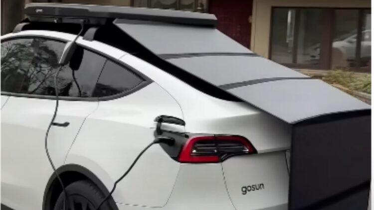 Say goodbye to charging stations - this American turns his Tesla into a mobile solar station with 1,000 watts of power