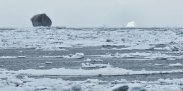 It's official - a black iceberg appears in the ocean and theories about its unusual color keep multiplying