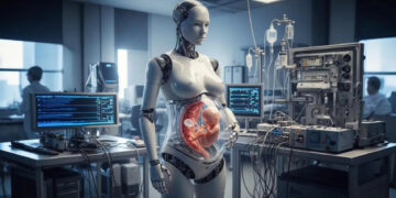 Zhang Qifeng, doctor and founder of Kaiwa Technology in Guangzhou—the first humanoid robot capable of carrying a pregnancy from gestation to birth