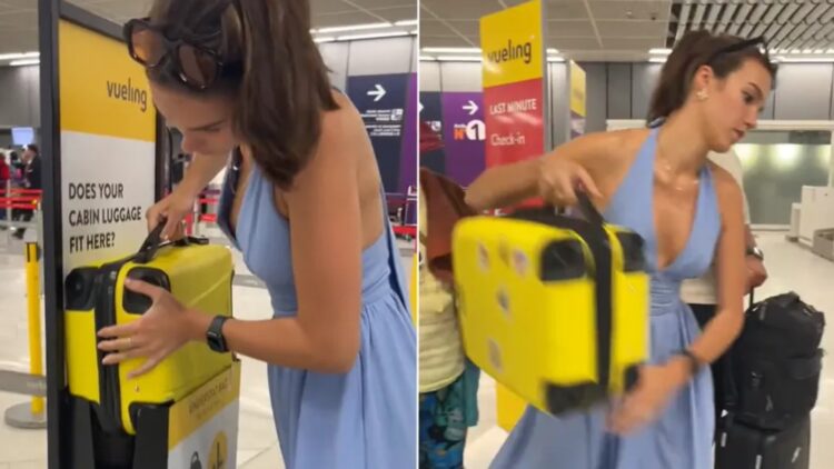Goodbye to free suitcases - viral video on TikTok from Paris airport exposes how Vueling wanted to charge €200 for a cabin bag that did comply with measurements