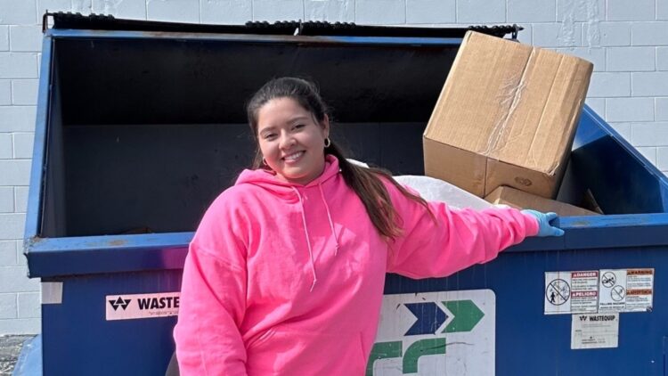 Goodbye to waste—a dumpster diver found piles of candy and untouched products behind a Dollar General store in the US 1 Goodbye to waste—a dumpster diver found piles of candy and untouched products behind a Dollar General store in the US