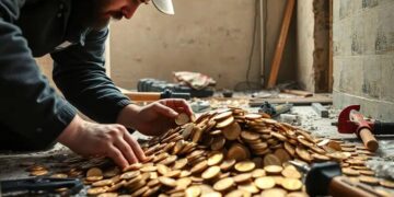 A plumber discovers a million-dollar treasure trove of gold hidden under the floor of a villa, changing his life just before retirement