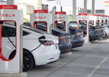 Tesla Supercharger station