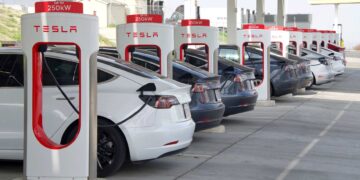 Tesla Supercharger station