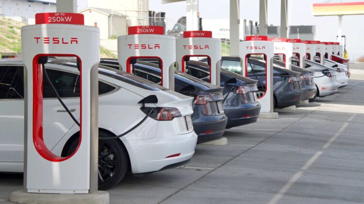 Tesla Supercharger station