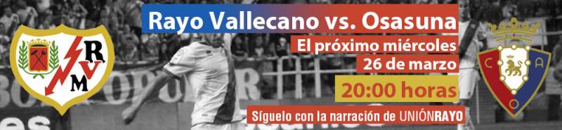 Cabecera Rayo Vallecano Osasuna