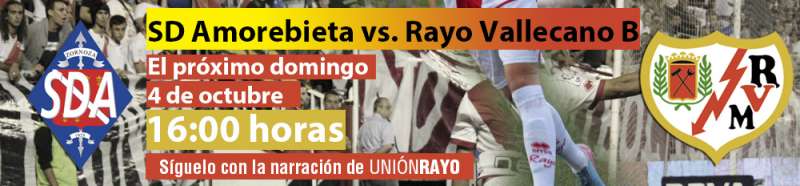 Cabecera SD Amorebieta Rayo Vallecano B1