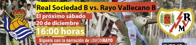 Cabecera Real Sociedad B Rayo Vallecano B