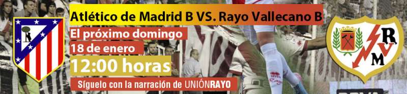 Cabecera Atletico de Madrid B Rayo Vallecano B