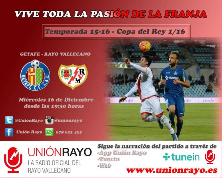 cartel getafe rayo COPA