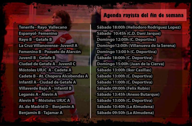 agenda completa cantera