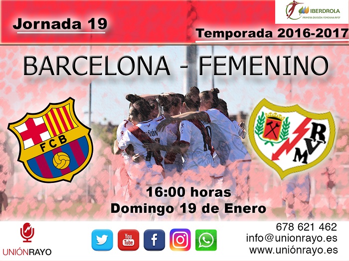 CARTEL BARSA RAYO FEMENINO