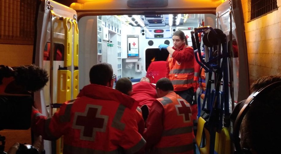 Santi Comesaña, trasladado a un hospital tras un golpe en la cabeza 1 Rayo Vallecano