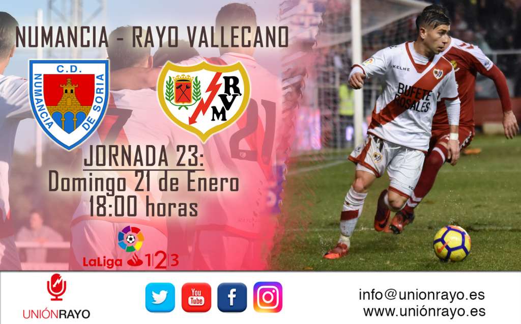 Previa: CD Numancia - Rayo Vallecano 1 partidos FUERA