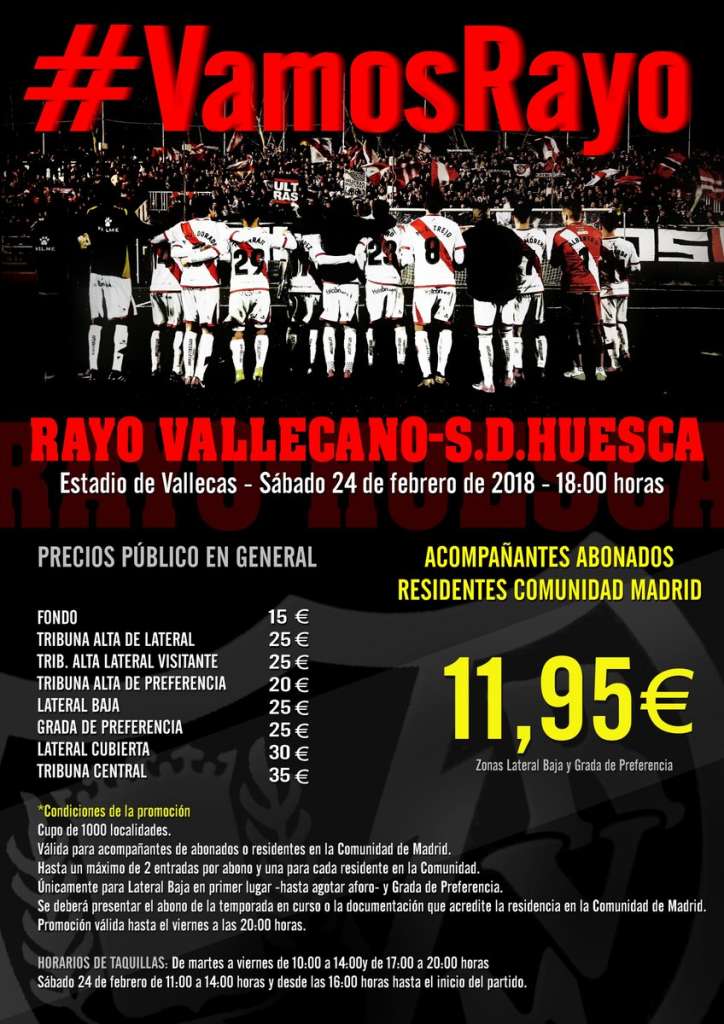 Promoción del Rayo Vallecano para el partido ante el Huesca 2 DWa6XCrW4AMFpOi