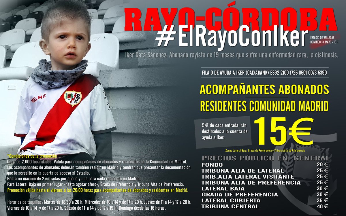 El Rayo Vallecano lanza una promoción solidaria para apoyar a Iker 3 Dcr8PpnX0AEwM B