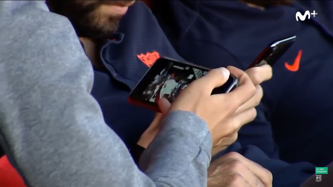 Los jugadores del Barcelona estuvieron pendientes del Rayo - Córdoba 1 img 6814 1