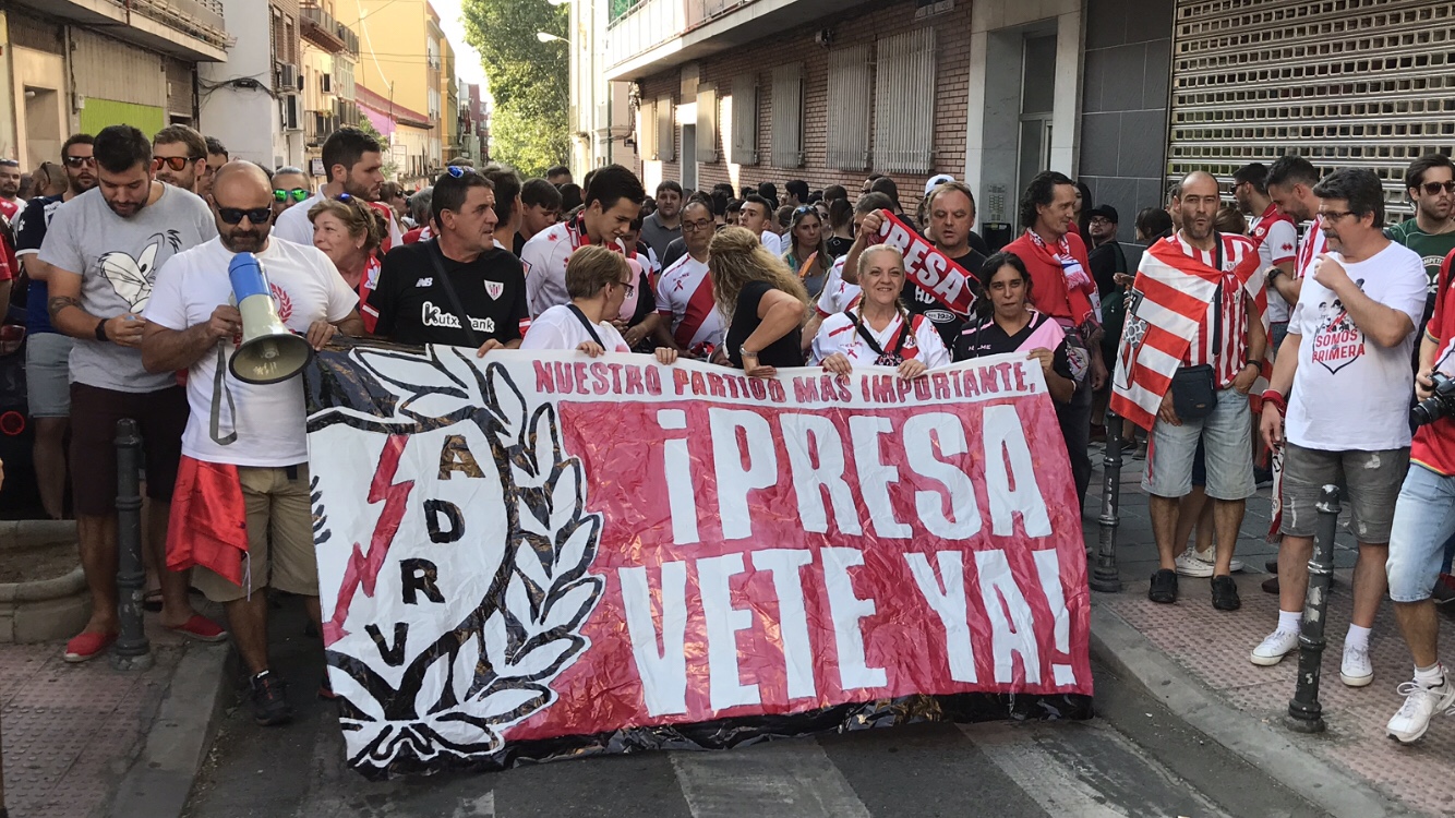 Manifestación Rayo Vallecano