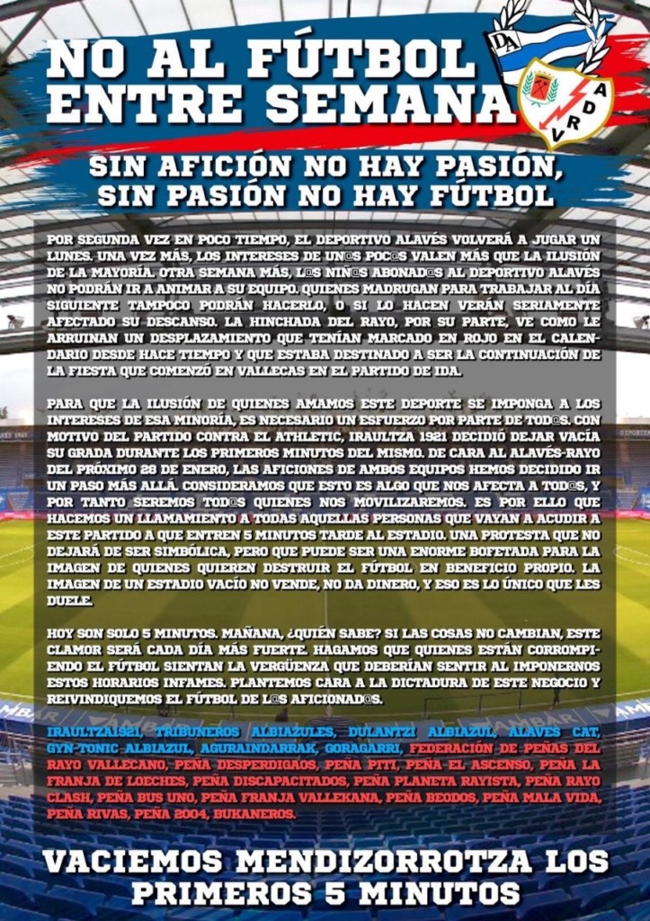 La afición del Rayo Vallecano se unió a la protesta en Mendizorroza 3 IMG 5145