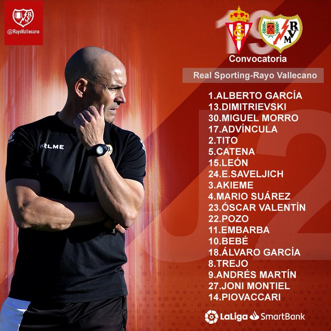 Convocatoria Rayo Sporting