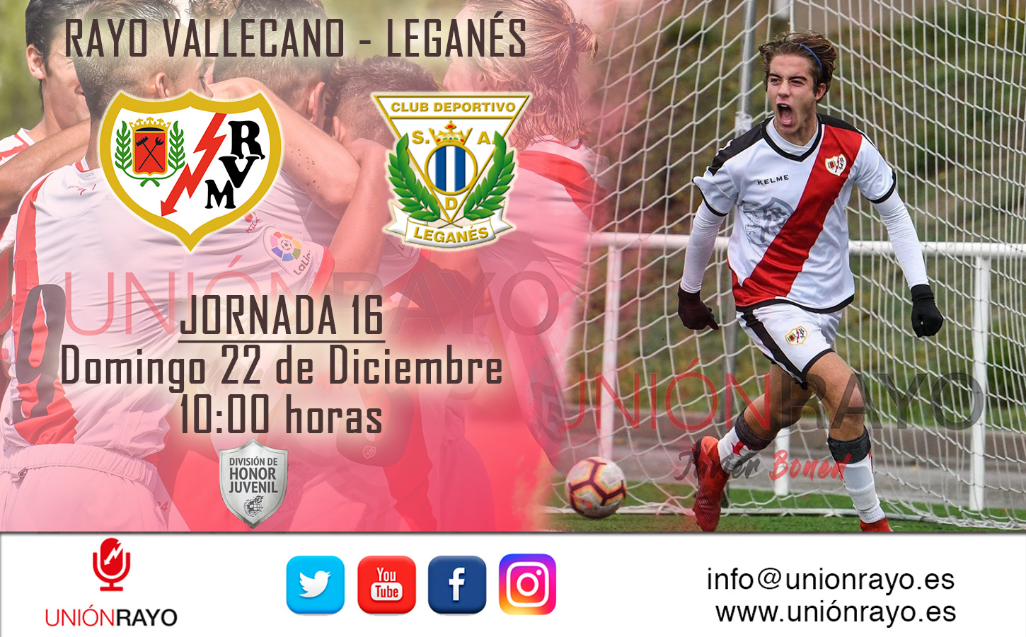 rayo juvenil a leganes