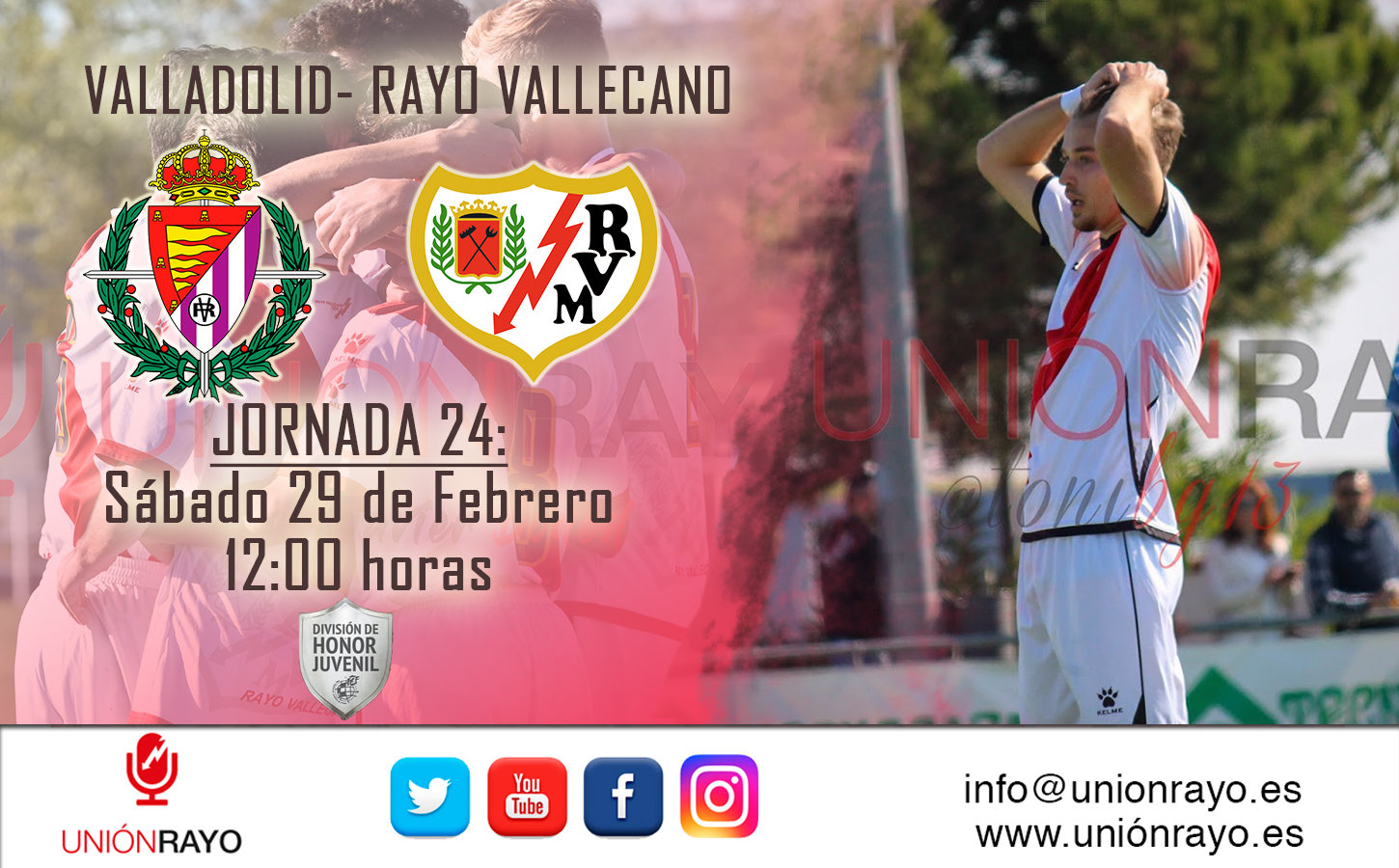 valladolid rayo vallecano juvenila