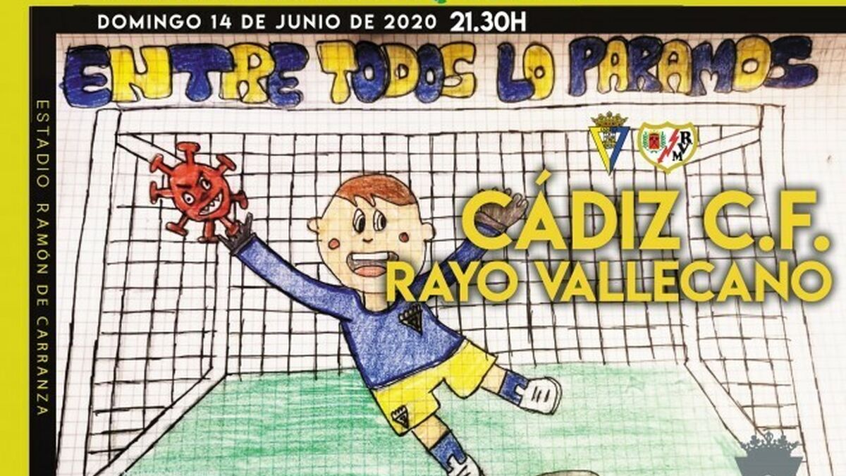 Cartel partido Cadiz Rayo