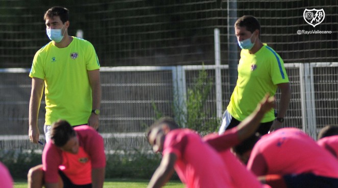 Primera sesión grupal del Rayo Vallecano de Iraola 1 iraola grupal