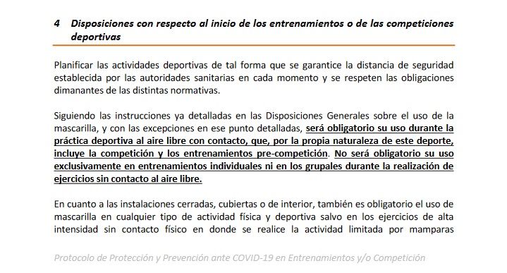 ¿Jugar al fútbol con mascarilla? 3 mascarilla 2