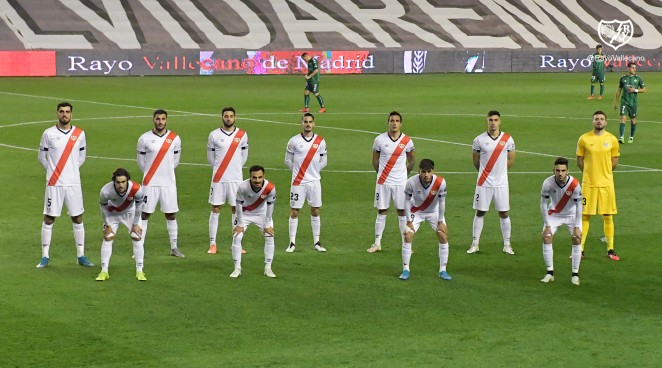 Once del Rayo Vallecano ante el Cartagena 1 once 3
