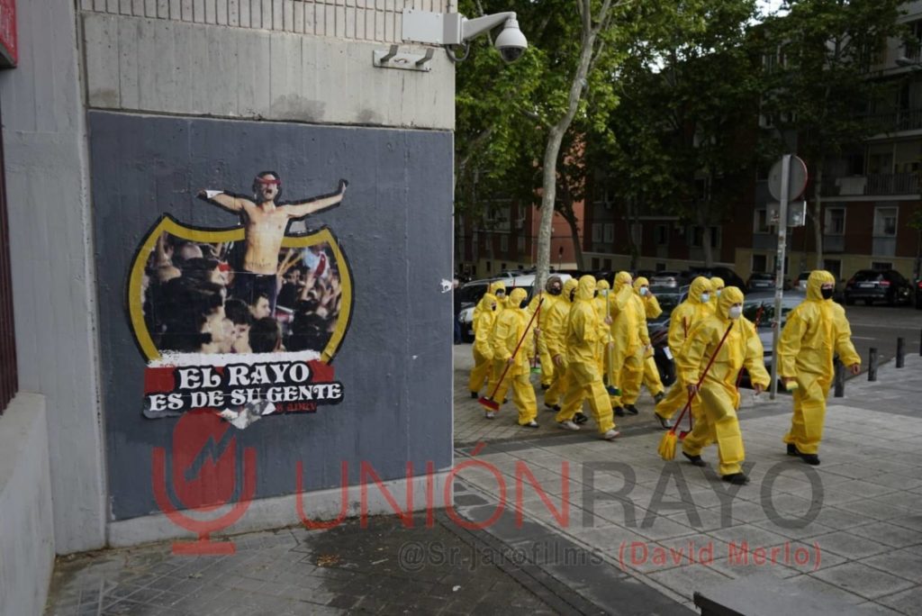 manifestacion aficion rayo