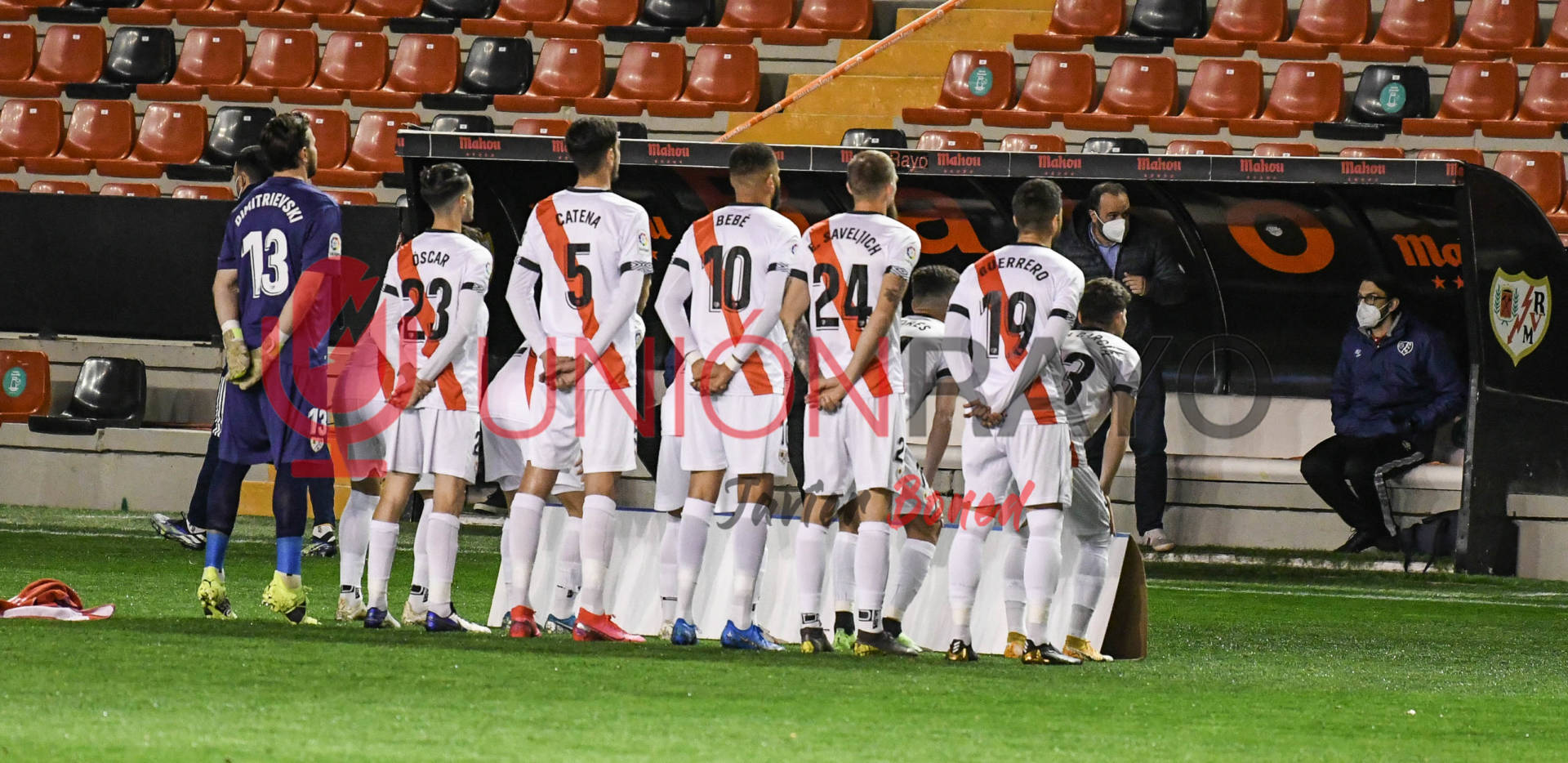 Once del Rayo Vallecano ante el Leganés 1 Once Rayo