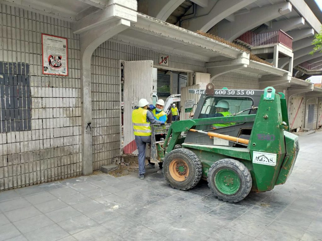 Galería de las obras de la primera fase del estadio de Vallecas 15 indice