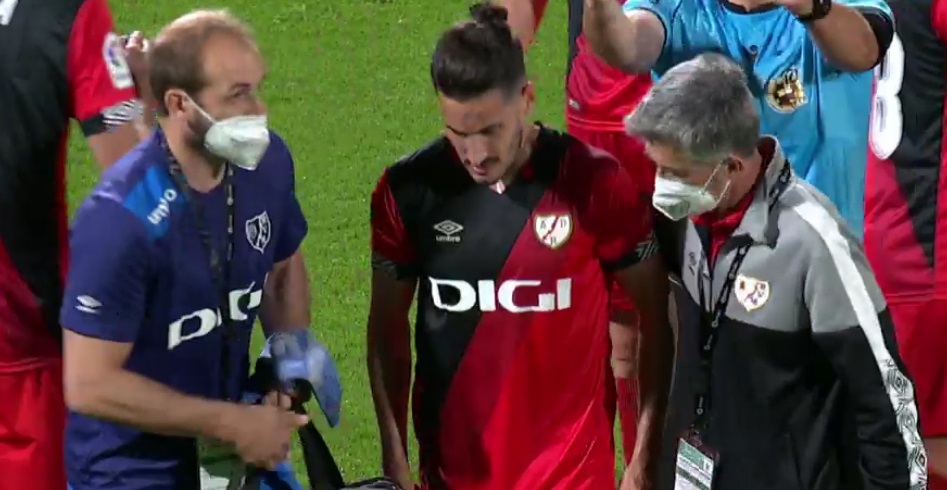 Óscar Valentín volvió a terminar tocado 1 lesion oscar