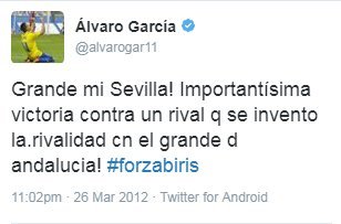 La celebración 'revindicativa' de Álvaro García ante el Betis 2 alvaro garcia 2