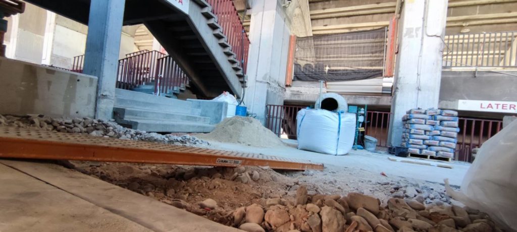 Galería de las obras de la primera fase del estadio de Vallecas 16 obras estadio vallecas 3