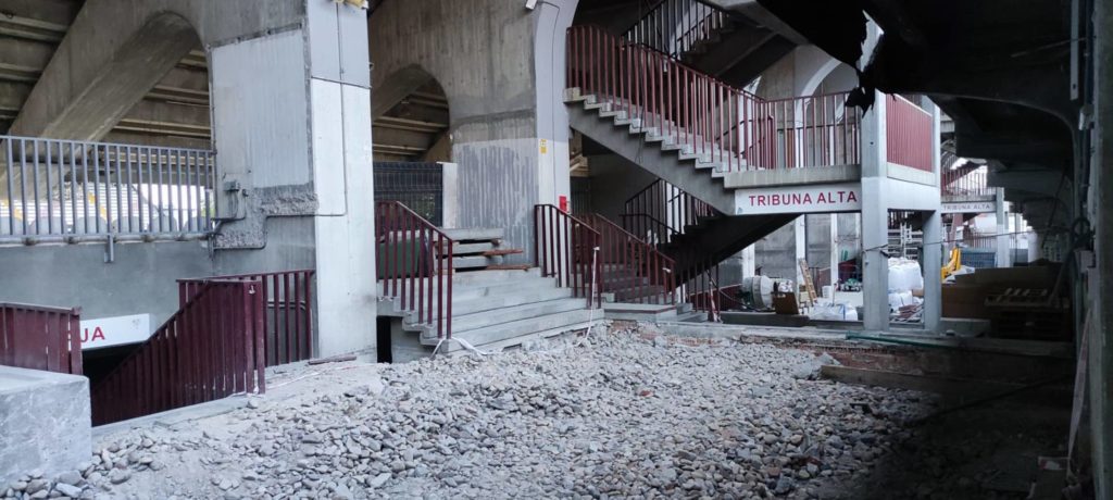 Galería de las obras de la primera fase del estadio de Vallecas 21 obras vallecas
