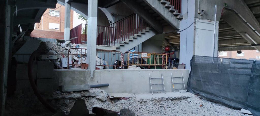 Galería de las obras de la primera fase del estadio de Vallecas 20 obras vallecas estadio
