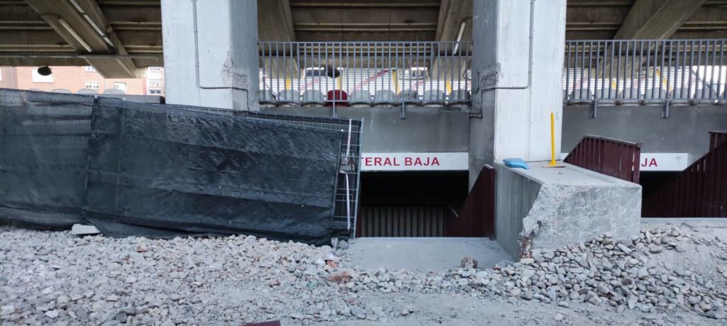 Galería de las obras de la primera fase del estadio de Vallecas 19 obras vallecas estadio 2