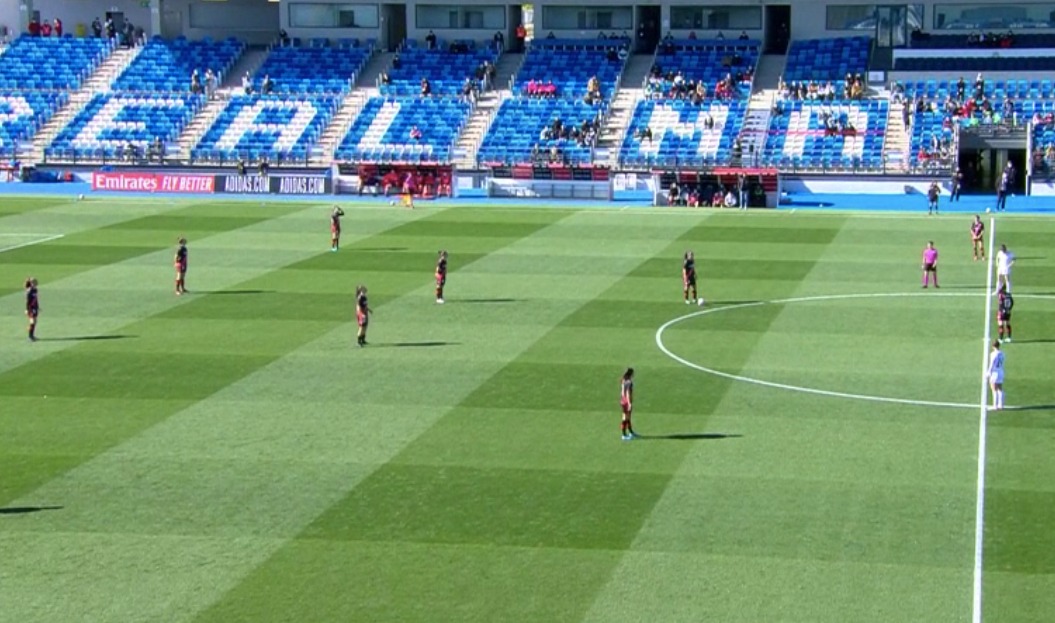 Protesta del Rayo Femenino durante el encuentro ante el Real Madrid 1 686FDC47 CC10 4D6F A66C 7E98985E6D5E