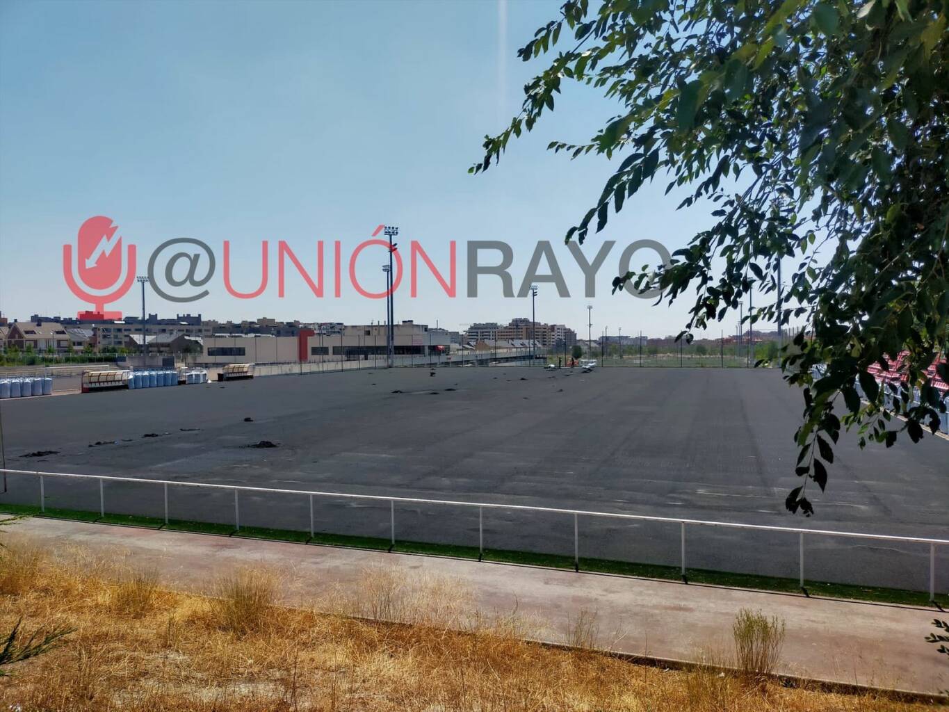 Comienzan las obras para cambiar el césped del campo 4 de la Ciudad Deportiva 1 WhatsApp Image 2022 07 20 at 2.28.37 PM