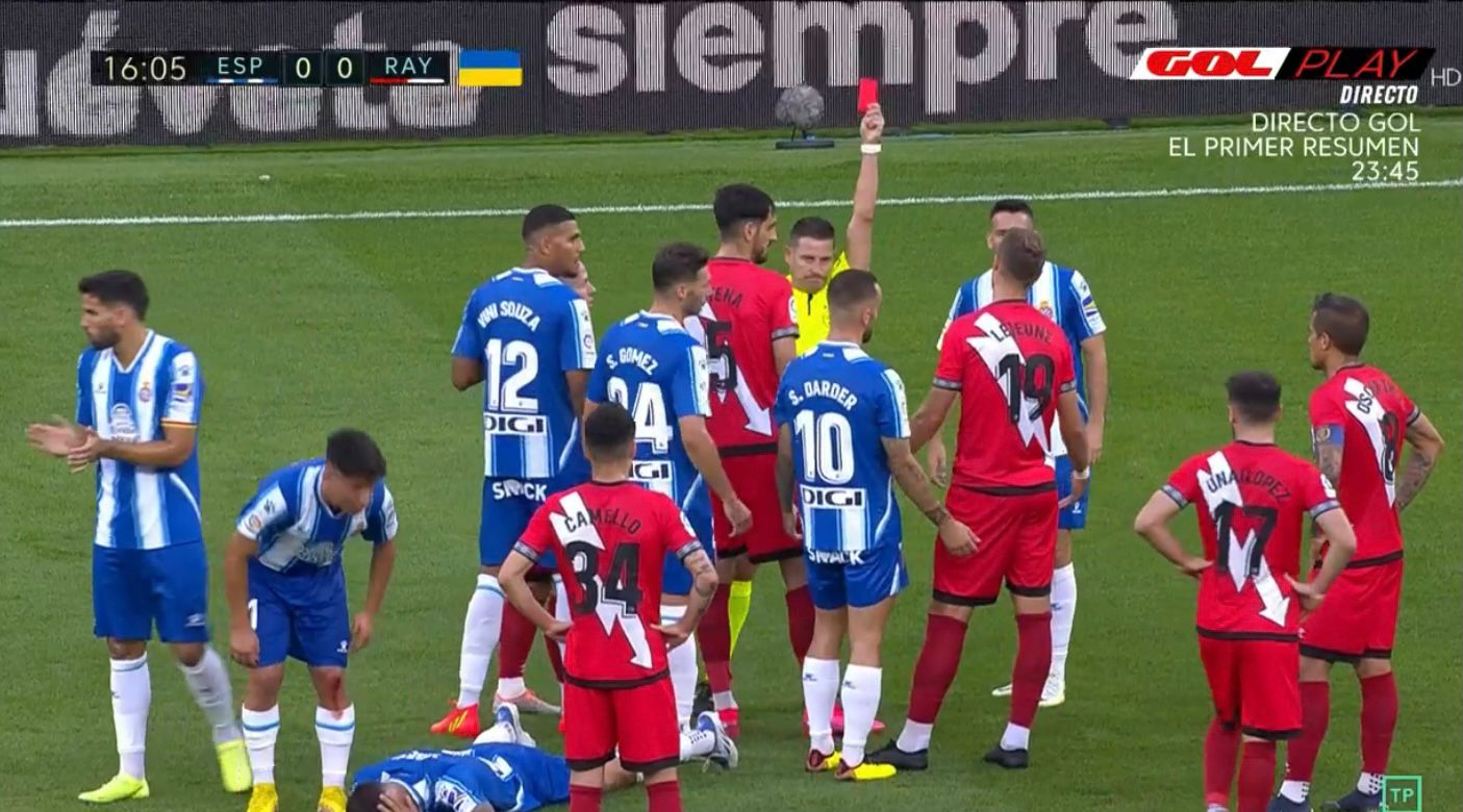 El Rayo se queda con uno menos tras la doble amarilla a Lejeune 1 IMG 20220819 WA0048