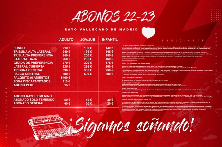Abonos Rayo Vallecano temporada 2022/23 2 IMG 9665