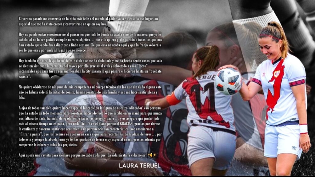 Laura Teruel anuncia su marcha: “Queda una rayista para siempre” 2 IMG 20230616 101430